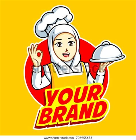 Chef cartoon female stock vectors images vector art shutterstock muslim chef images, stock photos & vectors. Vektor Koki Muslimah