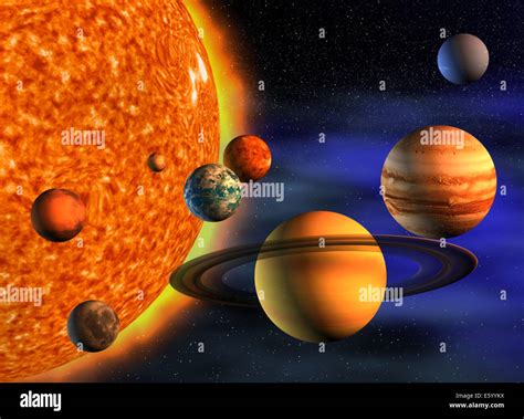 Solar System Diagram Hi Res Stock Photography And Images Alamy