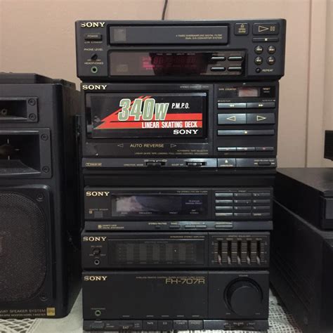 Vintage Sony FH-707R with remote, speakers, manual stereo system, Audio ...