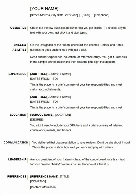 Download one of these free microsoft word resume templates. Free Basic Resume Templates Best Of Microsoft Word Resume ...