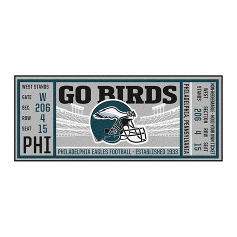 Nfl Philadelphia Eagles Ticket Runner Americangamingsupply