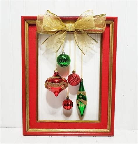 Christmas Picture Frame Wreath Etsy Christmas Picture Frames