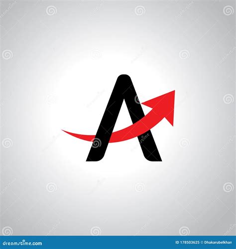 Design A Letter A With Arrow Logo Template Vector Design Stock Vector