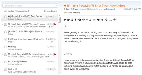 I'm using emails in my professional context to contact with my client. 11 Reasons to Test Email Before You Send It -> EasyMail7