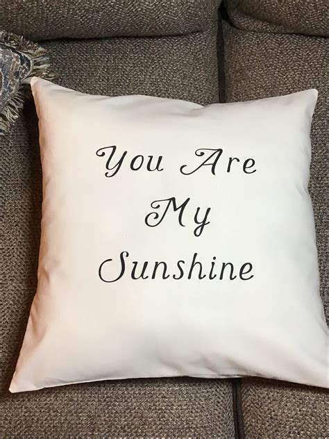 You Are My Sunshine Pillow Cover Etsy