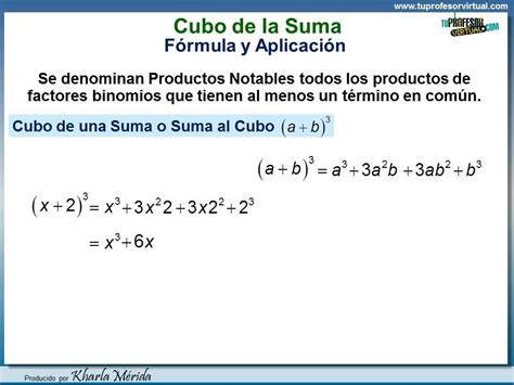 Productos Notables Cubo De La Suma Fórmula Y Aplicación Youtube