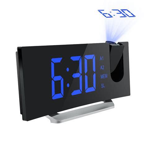 No more rolling over the bed and squint to check the time on the clock at the bedside table. Galleon - Mpow Projection Clock, FM Radio Alarm Clock ...