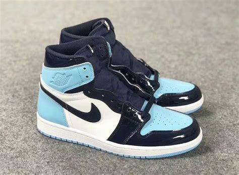 Share yours — take your best photo and share on instagram or twitter with the tag #airjordancollection. Air Jordan 1 UNC Patent Leather CD0461-401 Release Date - SBD