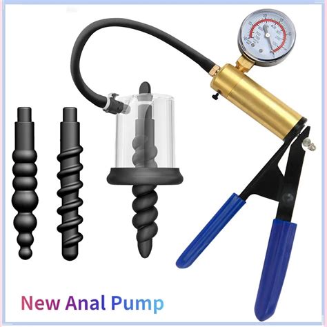 new manual vacuum anal pump rosebud pump anus dilator stimulator prostate massage butt plugs