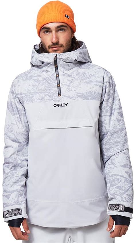 Oakley Tc Ice Pullover Bzi Mens Skisnowboard Jacket M Grey