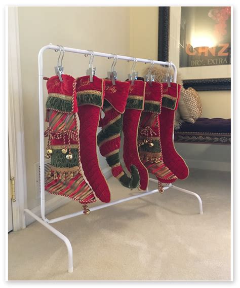 Store Your Stockings In Style The Christmas Stocking Rack Is The