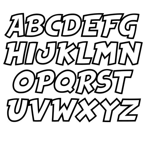 Alphabet Letters To Trace And Cut Out Bubble Letters Alphabet Alphabet