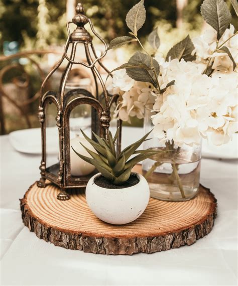 Pin On Wood Slice Centerpieces