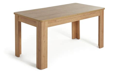 Hbt Miami Curve Extending Oak Effect Dining Table Borðstofuborð