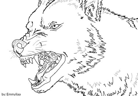 626 x 626 jpeg 98 кб. Angry wolf lineart by Emmyliaa on DeviantArt
