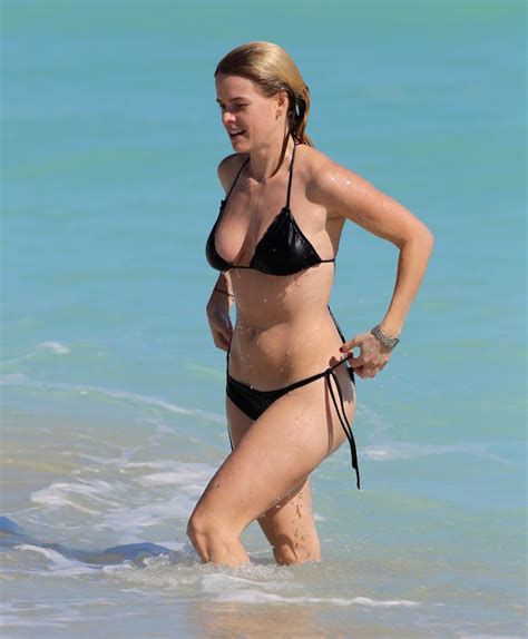 British Actress Alice Eve Shows Off Her Bikini Body In Miami