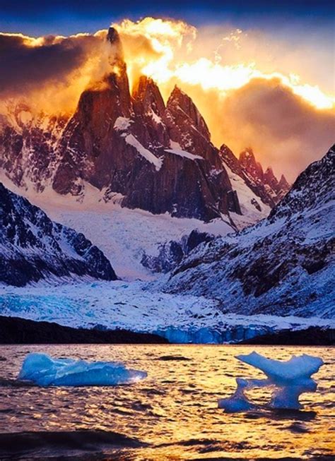 Fire And Ice Laguna Torre Patagonia Argentina Ph Andersonimages