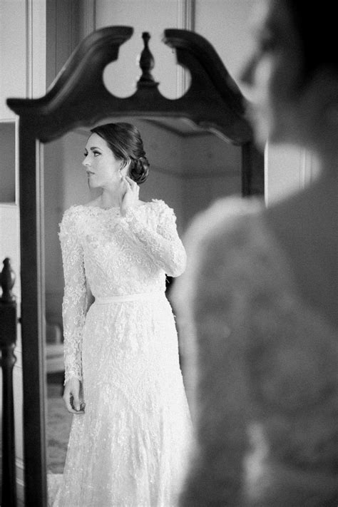 Elegant Intimate Glen Manor Wedding Wedding Dress Inspiration