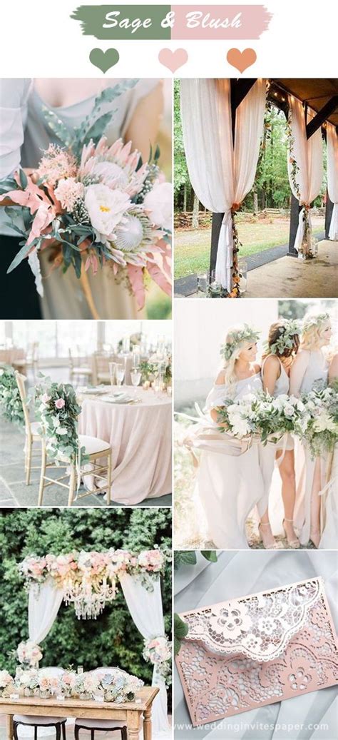 Top 6 Sage Green Wedding Color Palettes Green Wedding