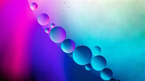 Bubbles Water Gradient Circles Purple 4k 5k Hd Abstract