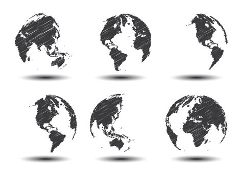 Sketch World Map Vectors Download Free Vector Art Stock Graphics