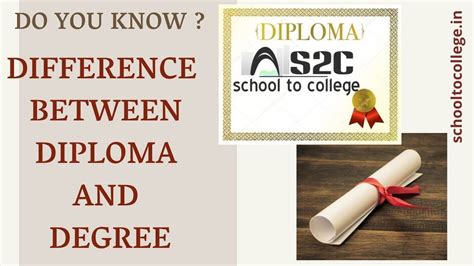 Degree Vs Diploma Best Comparison Between Degree And Diploma Youtube