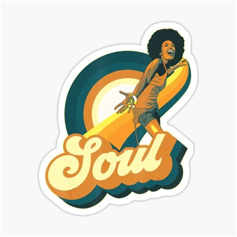 70s Funk Afro Disco Soul Sticker For Sale By Ngoctuanart Redbubble