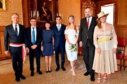 Princesa austríaca Eleonore von Habsburg se casa com piloto em Mônaco