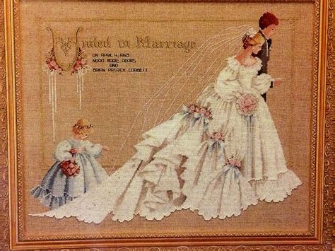 The Wedding Cross Stitch Pattern Lavender And Lace Victorian Designs