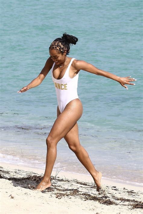 Rachel Lindsay In Swimsuit On The Beach In Miami Hawtcelebs My XXX Hot Girl
