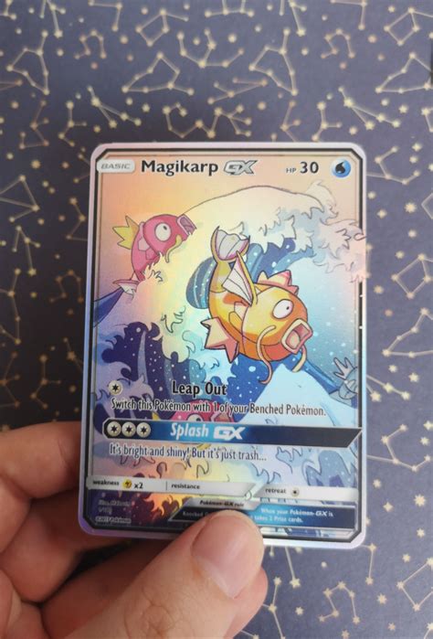 Holo Shiny Magikarp Or Gyarados Custom Holographic Pokémon Etsy