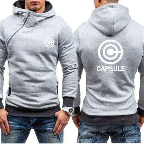 Capsule corp jacket from dragon ball. Dragon Ball Z Capsule Corp Hoodie Jacket - Dragon Ball Z ...