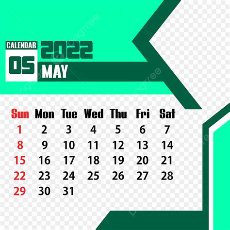 Calendario Mensile Maggio 2022 Verde Calendario 2022 Maggio Mese