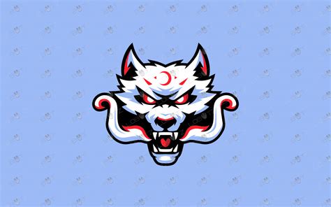 Mystical Fox Mascot Logo For Sale Premade Fox Mascot Logo