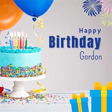 100 Hd Happy Birthday Gordon Cake Images And Shayari