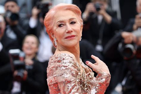 Helen Mirren Pink Hair At Cannes Film Festival Popsugar Beauty