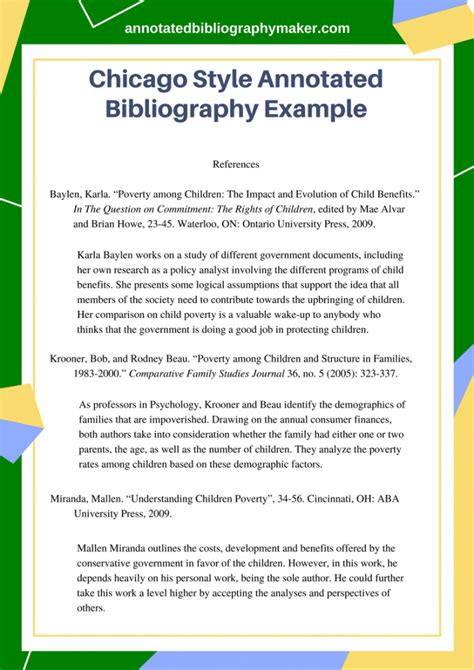 Chicago Style Annotated Bibliography Example