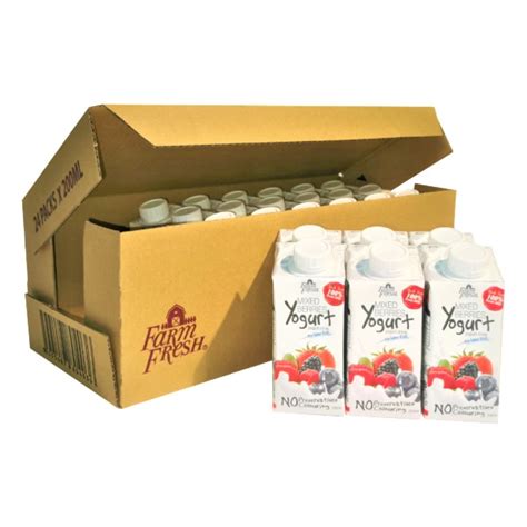 1 Carton Farm Fresh Uht Fresh Milk Yogurt Drink 200ml X 24 Mix