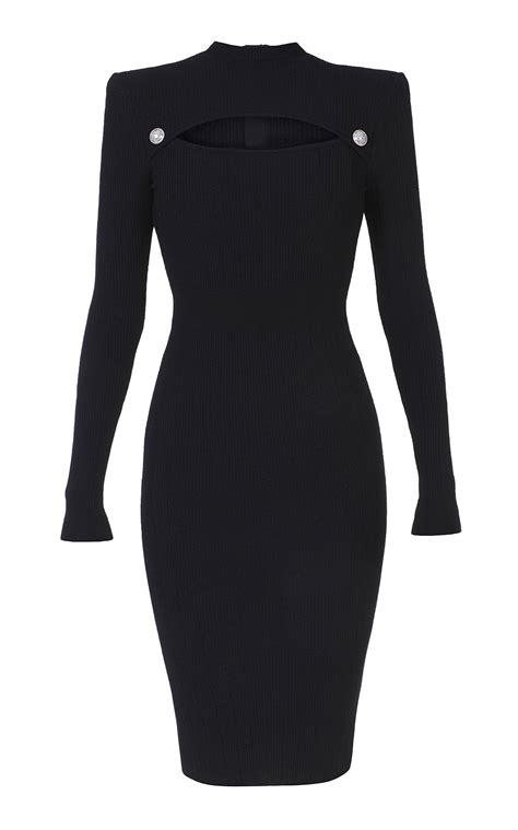 Cutout Rib Knit Midi Dress By Balmain Now Available On Moda Operandi Fashion Fashion Outfits