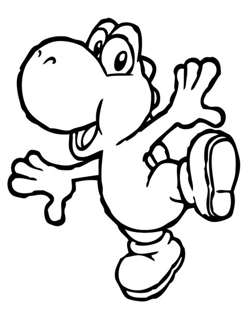 Free Coloring Pages Yoshi - Coloring Home