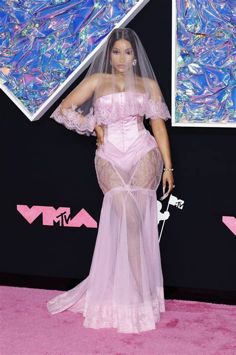 Nicki Minaj At The 2023 MTV VMAs Naked Dress Trend At The MTV VMAs