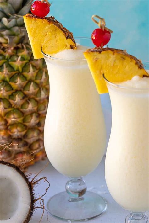 Virgin Piña Coladas Recipe Pina Colada Tropical Drink Recipes