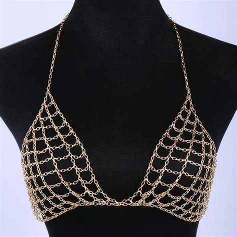 New Arrival Sexy Body Chain Women Bikini Bra Chain Luxury Fashion Harness V Necklace Waist