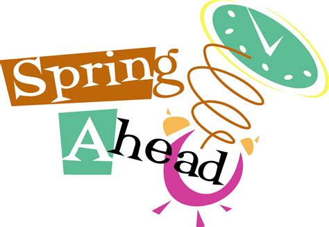 Spring Forward Clock Clip Art Daylight Savings Begins Spring Ahead