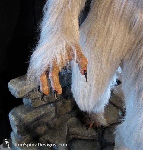 Life Size White Werewolf Statue Pale Moon Tom Spina Designs Tom