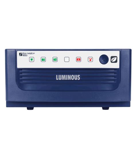 Specification of this popular inverter. Luminous 1500 VA ,Eco watt+1650/24V Inverter Price in ...