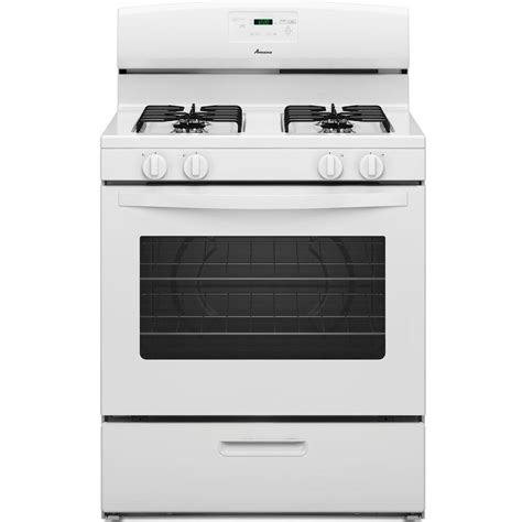 Amana 51 Cu Ft Gas Range In White Agr5330baw The Home Depot