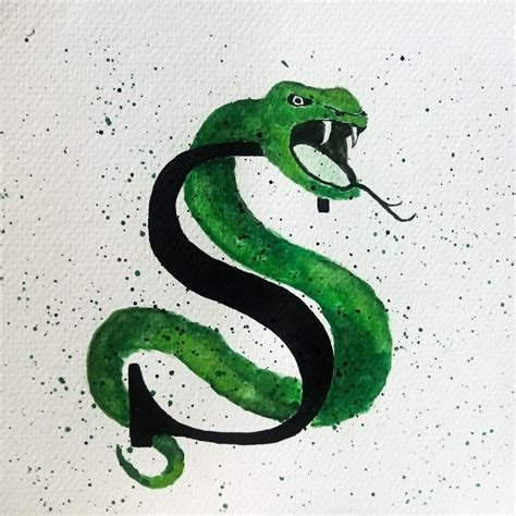 Harry Potter Art Drawings Easy Slytherin