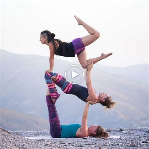 Pin By Daphne Haydenpdx On Yoga Poses Three Person Yoga Poses