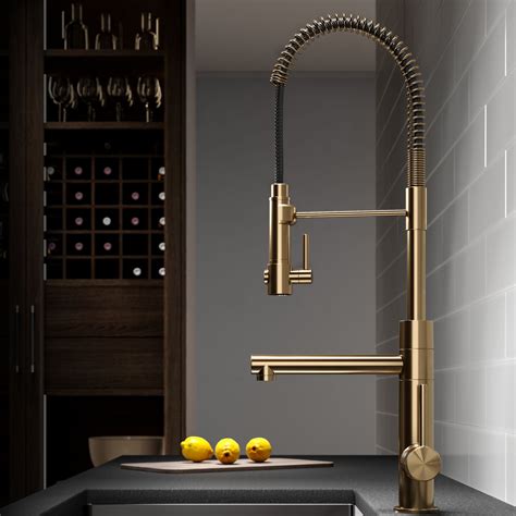 Check out our brass kitchen faucet selection for the very best in unique or custom, handmade pieces from our plumbing shops. Explore the choice of a Gold Kitchen Faucet [Best Guide ...